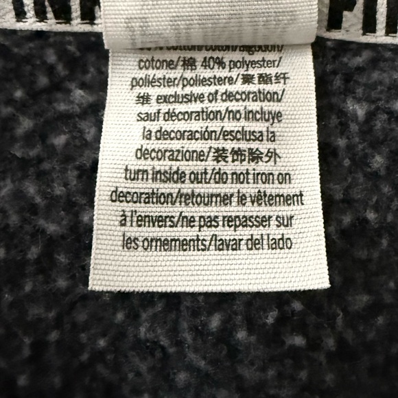 PINK Victoria’s Secret “Chicago” Full Zip Fleece Sequined Hoodie With Pockets - Picture 8 of 8